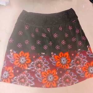 FREE PEOPLE LADIES WOMENS SMALL SM S BOHEMIAN CORD MINISKIRT SKIRT FALL $128